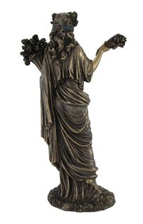 US176 demeter greek goddess of harvest bronze statue 2C