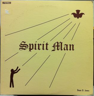 Dean Jones Spirit Man LP VG Private Press MN 1976 Xian Rock Folk Psych