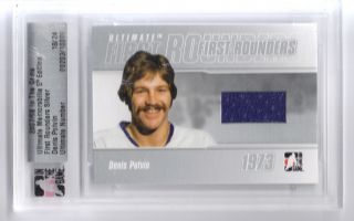Limited Print 1STROUNDER Silver Denis Potvin Islanders Game Used