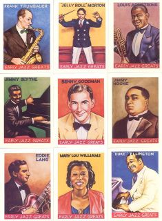 Crumbs Trading Cards Early Jazz Greats Boxed Set
