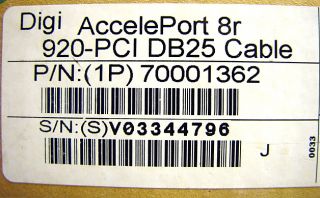 Digi Acceleport 8R 920 PCI Host Adapter I O 5000490 05