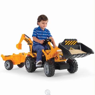 The Ride on Double Digger Construction Toy Moves Dirt Articulated
