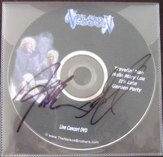 Matthew Gunnar Nelson 4 Song Live DVD with Signed Sleeve