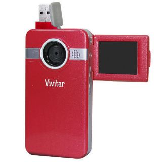  Vivitar DVR 410 Digital Camera Red