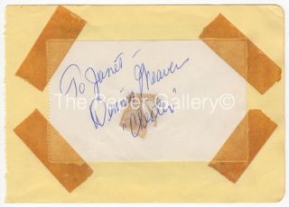  Autograph Signature of Dennis Weaver Chester