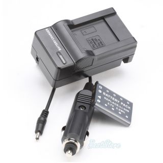 Rechargeable Digital Camera Battery Charger Car Kit for Olympus Li 40B