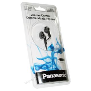 Panasonic RP HV108 K Ear Bud with Volume Control (Black)   Brand New