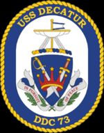 ORIGINAL US NAVY USS DECATUR DDG 73 HAT   NEVER WORN CONDITION