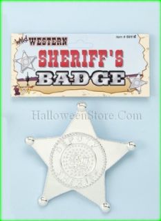 Plastic Deputy Sheriffs Badge Prop Western Accessory