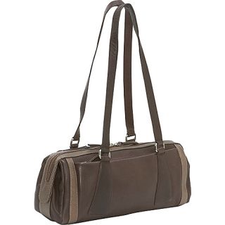 click an image to enlarge derek alexander medium duffle handbag brown