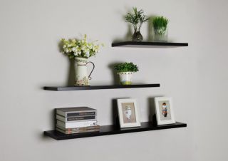  Wood Wall Shelf Floating Shelving Home Decor Shelves Ledge New