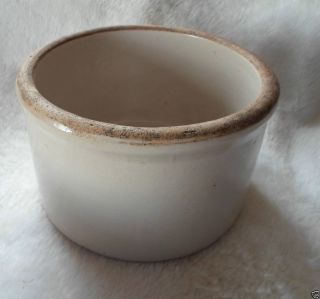  Vtg Stoneware Kitchen Crock Great for Decor Salt Glaze Great Old Crock