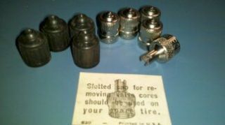DILL 627 valve stem caps vintage schrader caps core removal tool