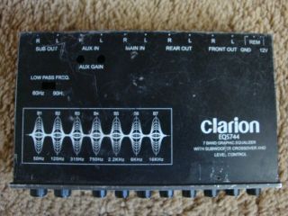 Old School Clarion 7 Band Graphic Equalizer
