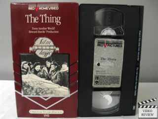 The Thing VHS Kenneth Tobey, Margaret Sheridan; Christian Nyby