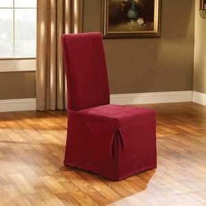 Surefit Garnet Stretch Pique Long Dining Chair Cover