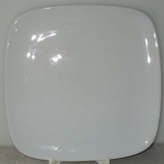 Wentworth Porcelain Solid White Square Dinner Plate