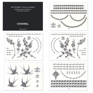  Chanel Temporary Tattoos Earrings Chain Limited