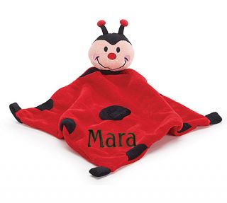   Infant Baby Security Snuggly Blankie Red LADYBUG Design Free Ship