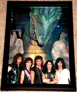Ronnie James Dio Vivian Campbell 1980s Framed Band Portrait Tribute