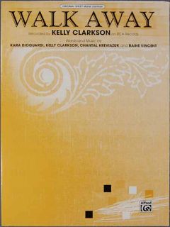 Walk Away Dioguardi Kreviazuk Vincent Kelly Clarkson Sheet Music 2004