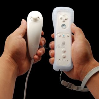  Built in Motion Plus Remote + Nunchuck Controller for Nintendo Wii W