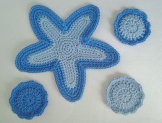 Crochet Starfish Dishcloth Doily 3 Scrubbies Scrubbers