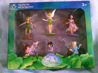 Disney Fairies Figurine Set 6 of Tinkerbells Friends