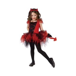  Child Preteen Tween Girls Ballerina Devil Halloween Costume
