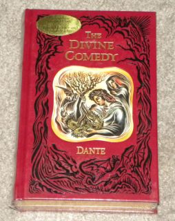 Dantes The Devine Comedy Hardcover Leather Book New