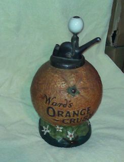 Wards Orange Crush Syrup Dispenser Antique
