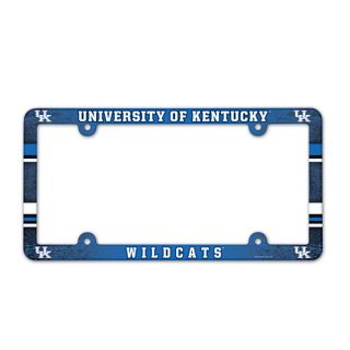 kentucky wildcats plastic license plate frame