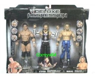 WWE Jakks Pacific Deluxe Aggression Orton Jeff Hardy Edge 3 Pack