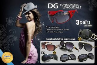 Pairs of DG Sunglasses Hot New Womens Designer Fashion Eyewear