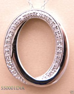 13ctw Genuine Diamond Circle Pendant Necklace New