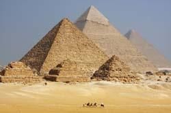The Great Pyramid of Giza, built around 2570 BC, is the only ancient