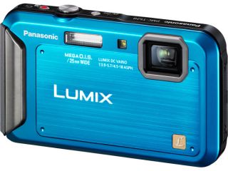Panasonic Lumix DMC TS20 16 1 MP 4X Optical Zoom Digital Camera Blue