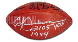 Eric Dickerson Rams Autographed NFL Football w 2105 yds 1984