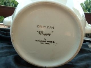 Vintage Pfaltzgraff Muggsy Line Derby Dan Character Cookie Jar 1950