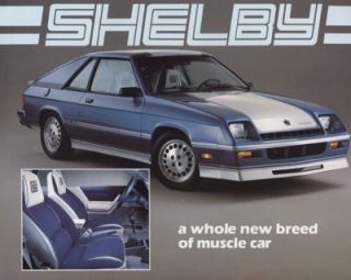 1983 Dodge Shelby Charger Dealer Sales Brochure Sheet