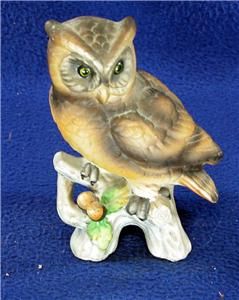 VINTAGE CERAMIC OWL FIGURINE FROM TVS BEWITCHED+