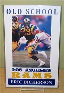 ERIC DICKERSON Old School Los Angeles Rams Poster