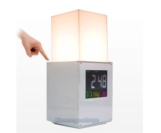  Gadgets Trendy Touch Raise & Drop Desk Lamp LED Digital Alarm Clock /1