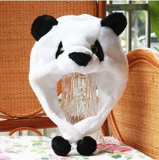 Adults Children Animal Panda Bear Dog Fluffy Winter Hat Cap Earmuff