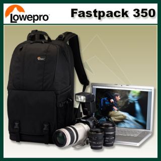 Lowepro Fastpack 350 Black DSLR Digital Camera Backpack & 17 Notbook