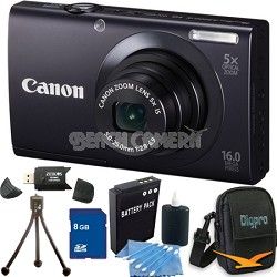 canon powershot a3400 is 16mp black digital camera 8gb bundle catalog