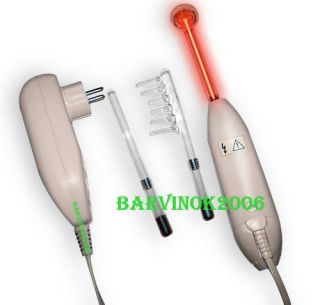 High Frequency Facial Machine Violet Ray Wand Box 13 Red Electrodes D