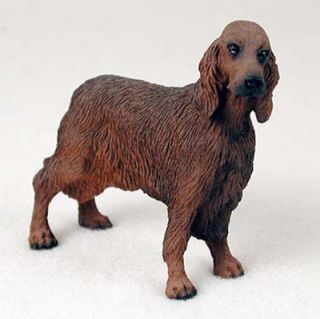 Irish Setter Hand Painted Dog Figurine Statue