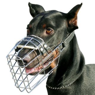 Dog Muzzle Wire Basket Muzzles Size 5 Doberman Male