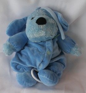 carters child of mine plush blue dog puppy pull toy